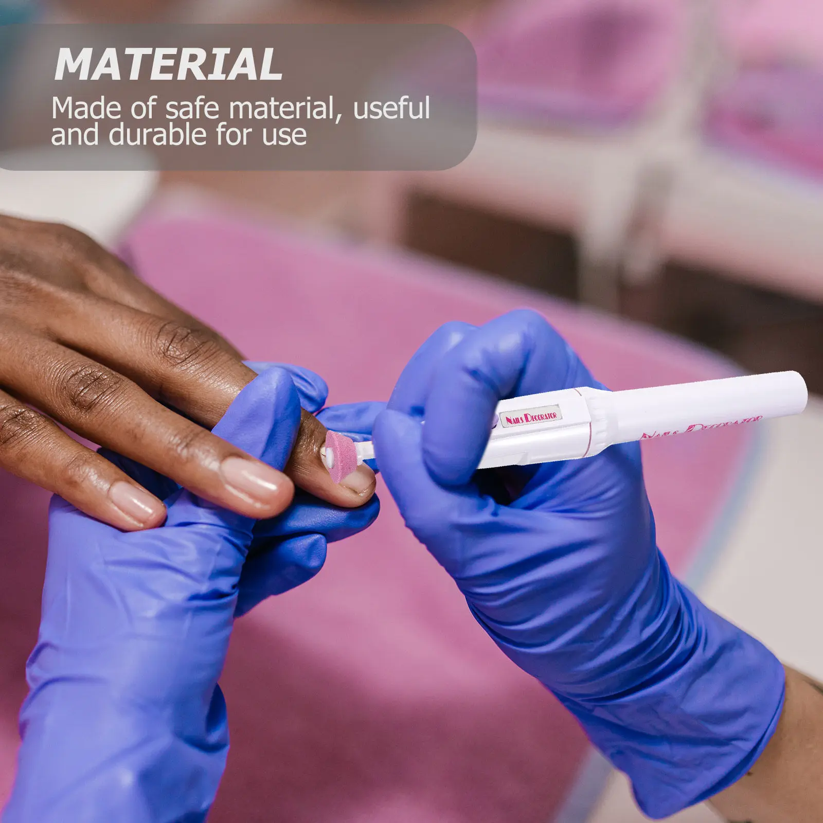 1 set compacte elektrische nagelboor manicure nagelschuur- en polijstmachine voor acrylgelnagels draagbaar reizen