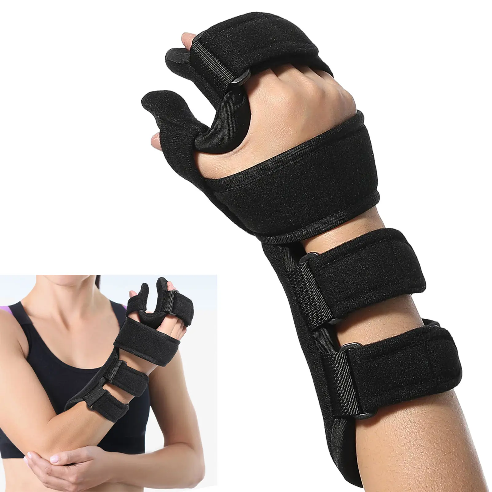 Distal Radius Recovery Wrist Brace Supports Adjustable Strap braces Breathable for Fracture Sprain Post Surgery Care Adults