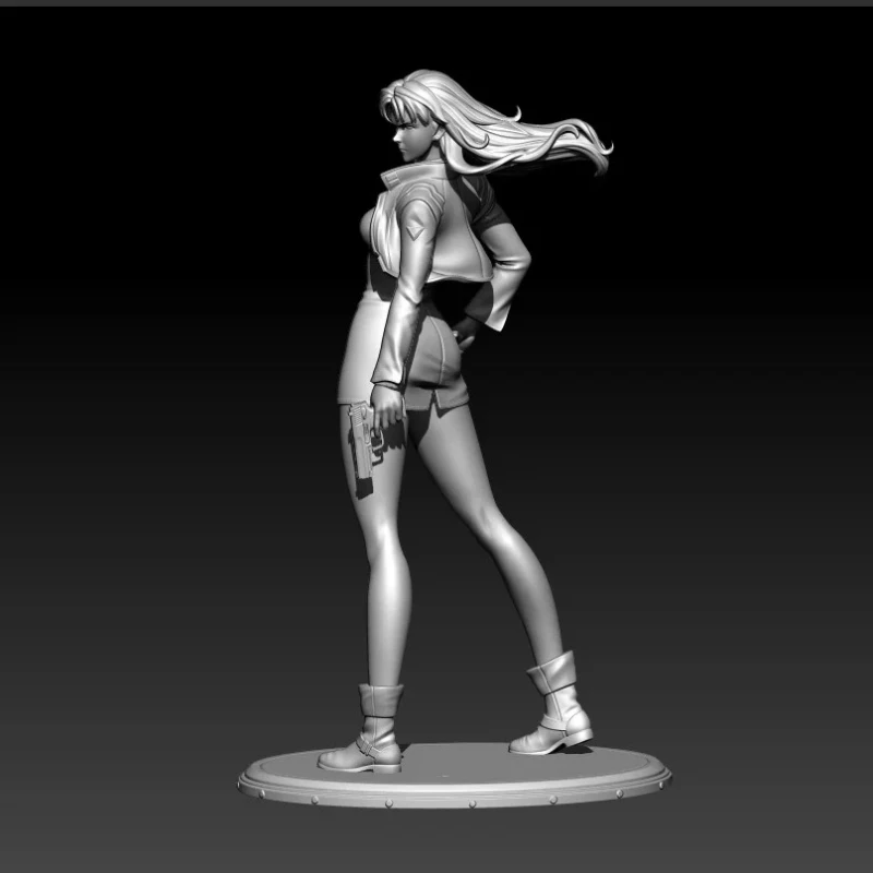 1/24 7.5cm Resin Model Game Girl Figurine Unpainted No Color RW-1010