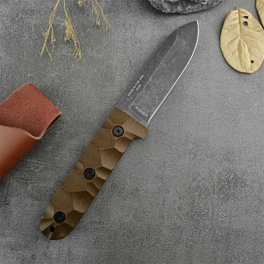 ESEE PR4 سكين نجاة متين ذو شفرات ثابتة مع غمد مثالي لأنشطة Bushcraft الخارجية وEDC