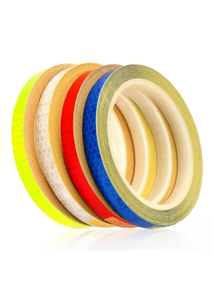 AliExpress 1cmx8m Car Styling Reflective Stripe Tape Motorcycle Bike Body Rim Wheel Stripe Tape Stickers Decorative Red/Blue/White/Yellow