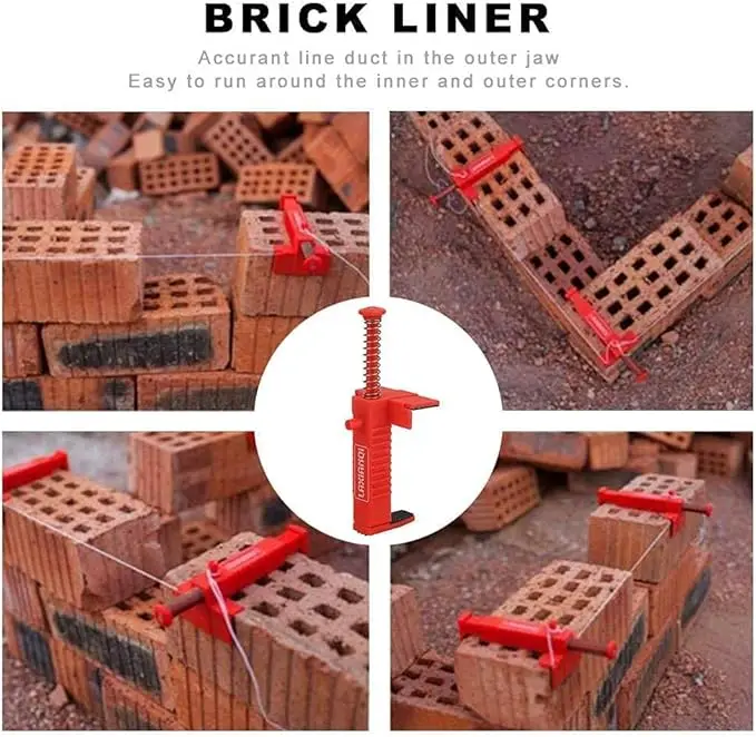 Imagem -02 - Bricklaying Wire Drawer Liner Edifício Fixture Wire Runner Quadro Tijolo Parede Bricklaying 16 Pcs