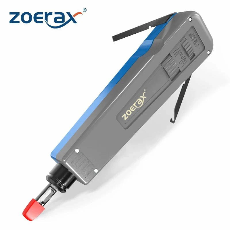 ZoeRax Punch Down Tool Multi-function Network Cable Tool with 110 and 88 Type Blade Keystone jack Impact Tool with Blade Storage