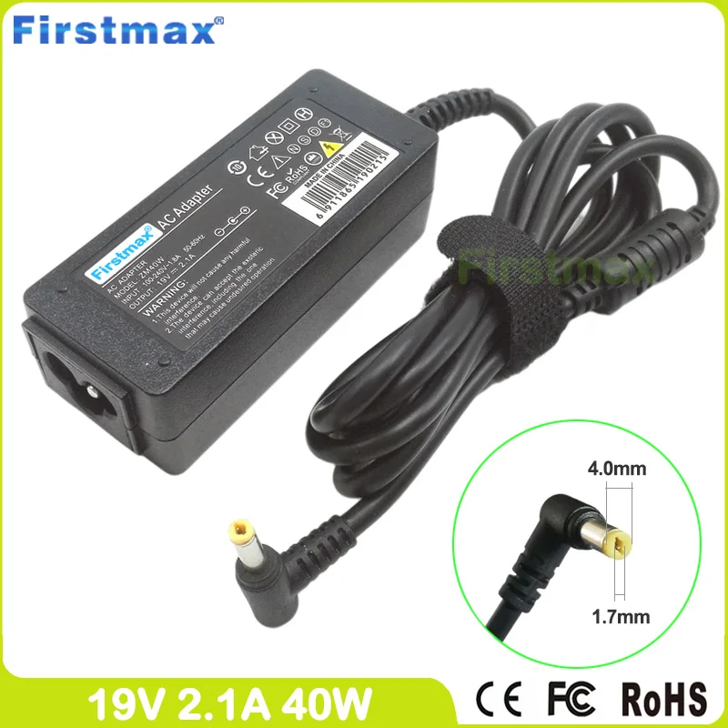 

19V 2.1A 40W Laptop Charger for HP Mini 110-3700 110-3800 110-4100 110-4200 110-4300 200-4200 200-4300 210 210-1000 210-1100