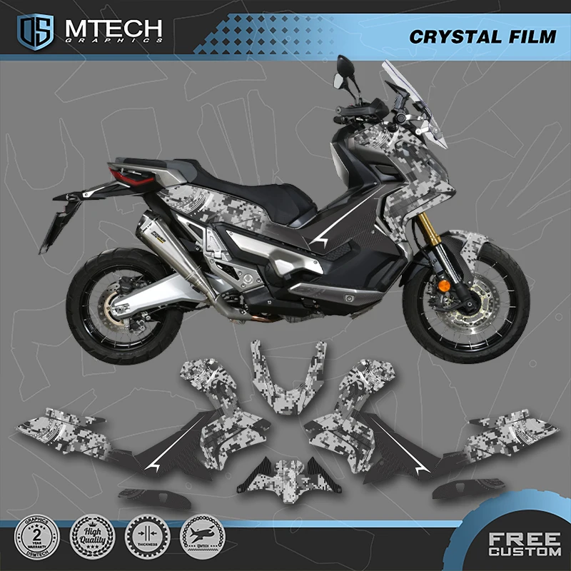 DSMTECH For HONDA 2017 2018 2019 2020 X-ADV750 750cc Custom Motorcycle Graphics Enduro Decals Stickers Kits 04