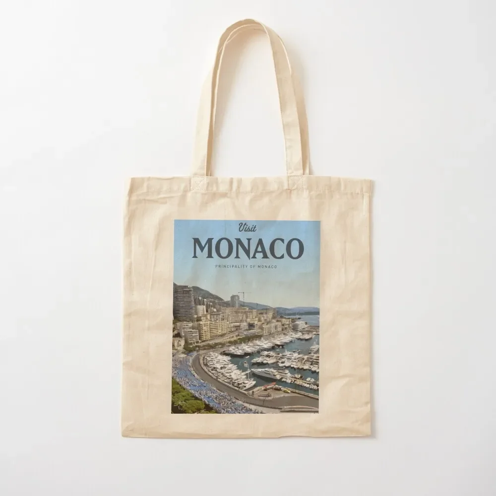 

Visit Monaco Tote Bag bags woman 2025 Women's shopper bag reusable shopping bags bag luxury women