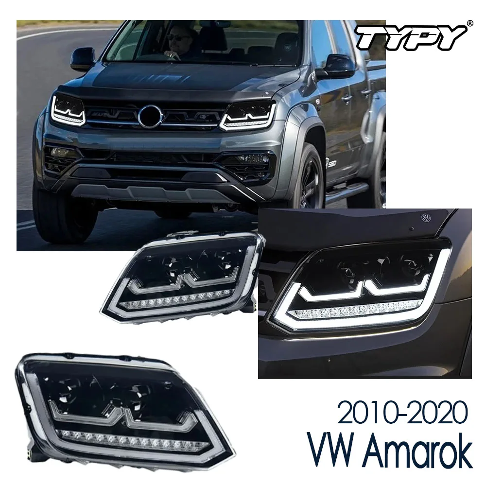 

TYPY New LED Car Headlights For VW Amarok 2010-2020 Headlight Signals Auto Accessories Daytime Running Lights