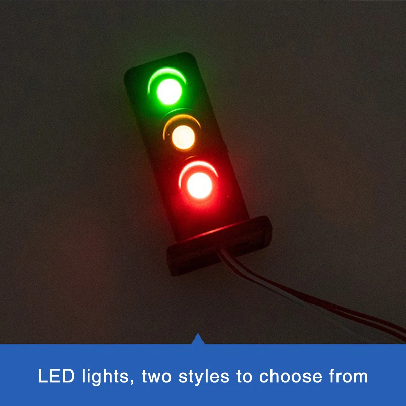 HO Scale 1:87 Model Train Signal Lights 2/3-Light Train Railway LED Signal Lights Suitable for Railway and Building Layouts