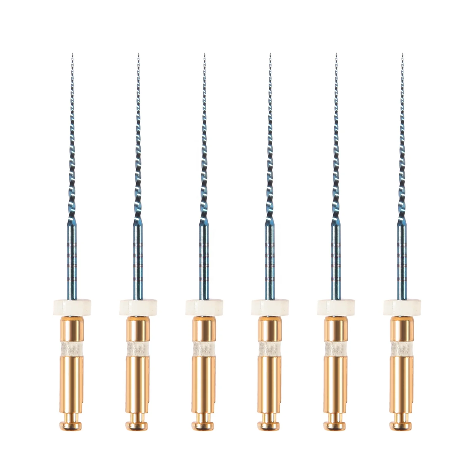 Hot Sale! den tal Endo Files Gold Root Canal Universal Engine Use Niti Rotary Files Treatment 25mm N2 for Endo Motor 6Pcs/Pack