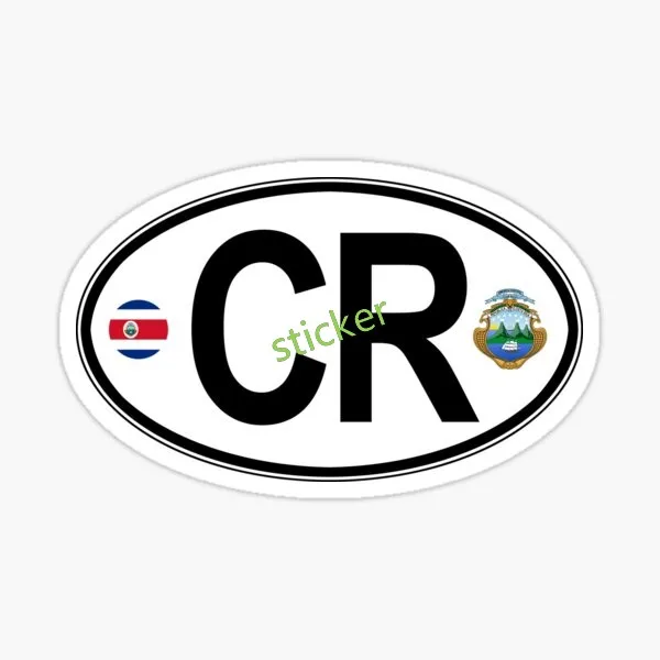

Classic Design Oval Country Code Decal Suv Fine Car Laptop Trolley Case Motorcycle Helmet Wall Decal Decor