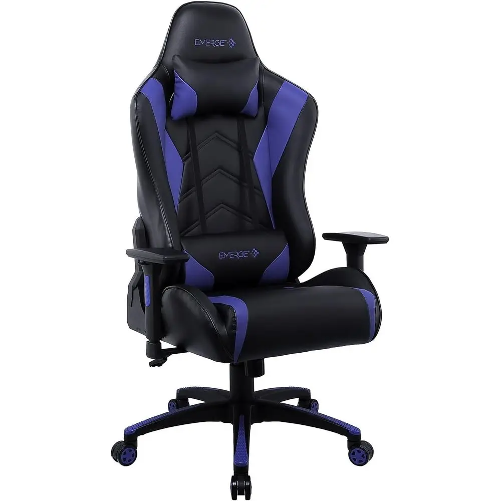 EVartan Gaming Chair, Ergonomic, Adjustable Height, Swivel, Blue