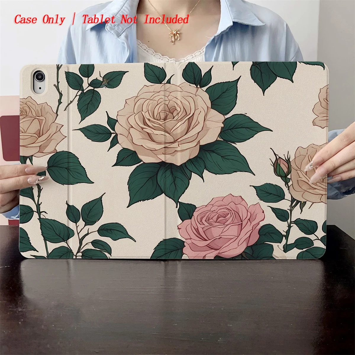 

2025 New two-color floral pattern print - suitable for multiple Apple tablet cases of iPad/iPad pro/iPad air/iPad mini