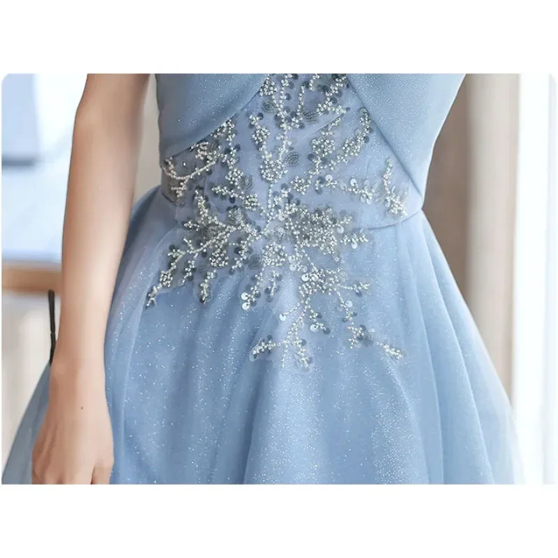 فساتين سهرة نسائية 2025 جديد لربيع وصيف الراقية سليم فاخر مأدبة طالب التخرج زي ملابس رقص الإناث