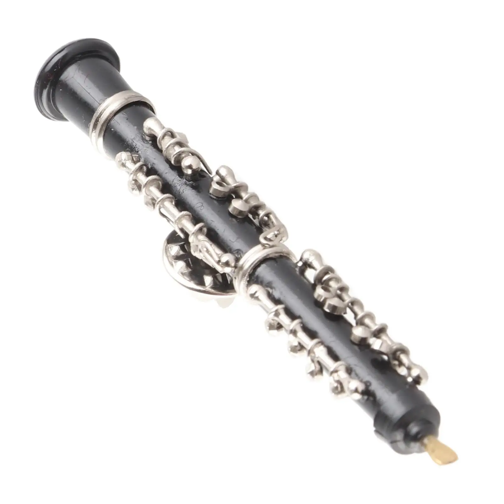 Pin de broche de Oboe elegante, instrumento Musical de Metal para decoración, joyería para amantes de la música