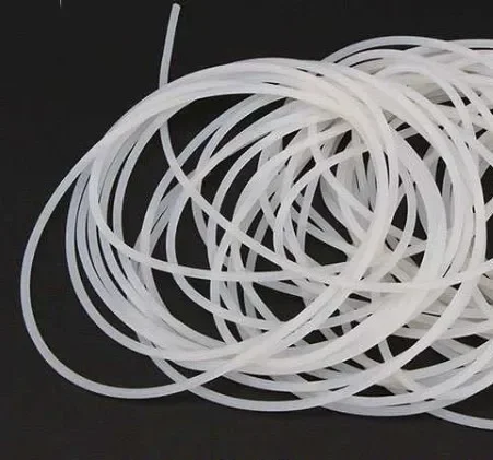 O Type Silicone solid seal strip Round White Round Solid Silicone Cord Rubber Rod Bar Silicone Rubber Gasket Trim Seal Strips