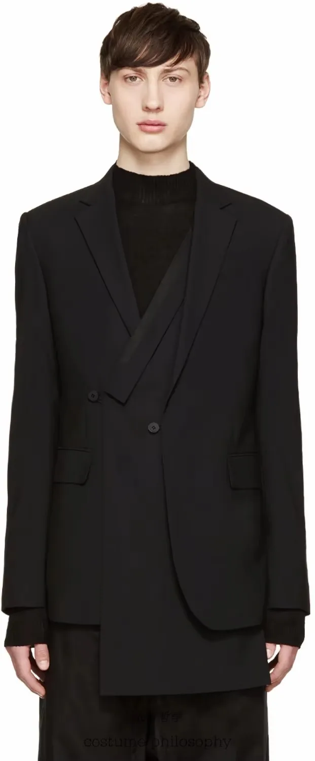 XS-6XL novo 2025 roupas femininas masculinas blazer passarela magro duplo breasted costura terno plus size costomes
