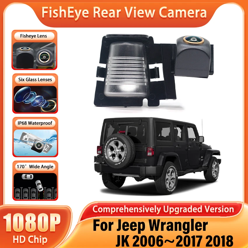 Vehicle Rear View Camera For Jeep Wrangler JK 2006 2007 2008 2009 2010 2011 2012 2013 2014 2015 2016 2017 2018 Car Monitor 170°