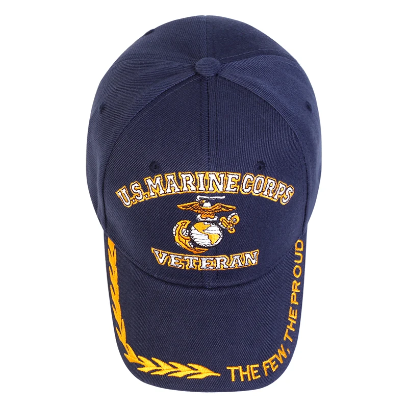 U.S. MARINE CORPS VETERAN Letter Embroidery Baseball Caps Spring and Autumn Unisex Outdoor Adjustable Casual Hats Sunscreen Hat