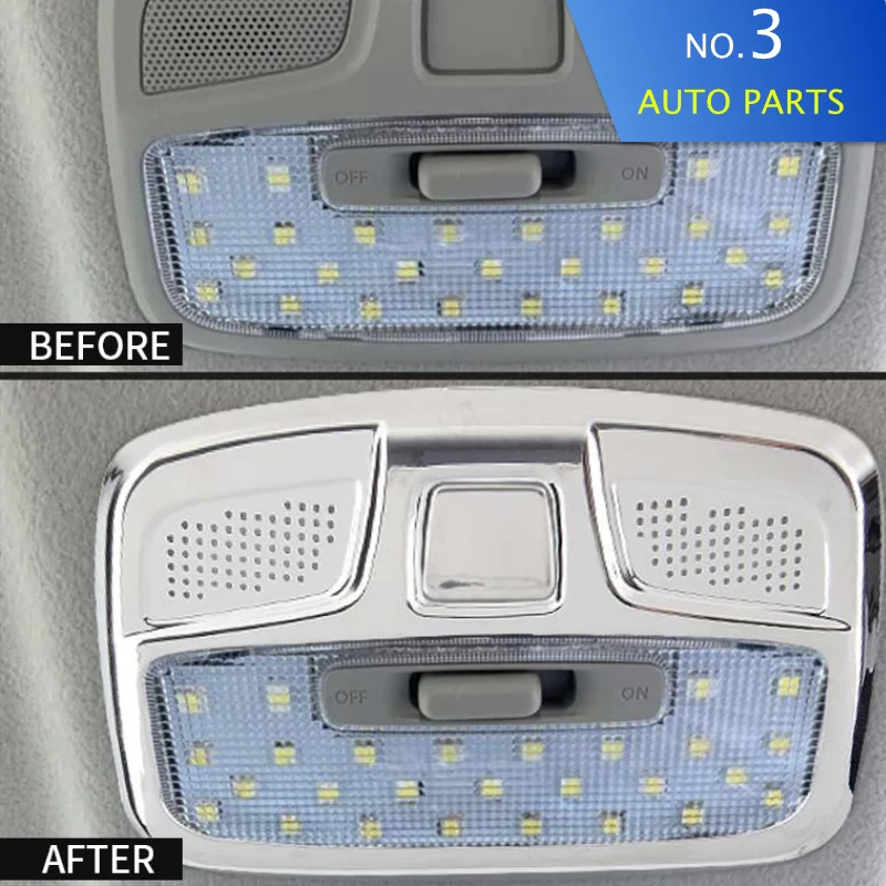 For Suzuki Jimny JB64 Sierra JB74 2019 2023 Car Reading Light Decoration Cover Roof Lamp Trim Frames Interior Accessories ABS