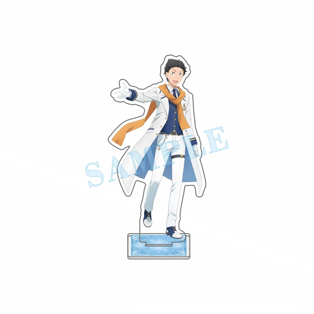 Re:ZERO 10th ANNIVERSARY Watergate City Series 11~15cm Acrylic Stand Keychain Figure Desk Display Ornament Fan Merch Decor