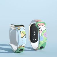 For Mi Band 9 8 Strap Silicone Flowers Printing Pattern Blet For Xiao MI 7 6 5 4 3 Watch Band Bracelet Smart bracelet strap