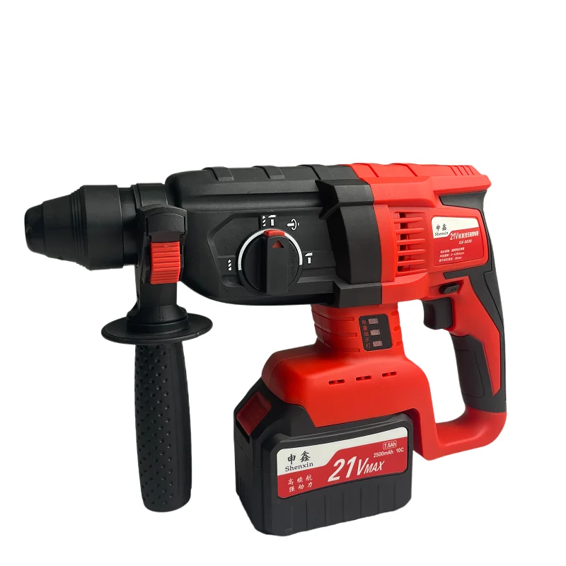 Heavy-Duty 220V Rotary Hammer Drill Lightweight Brushless Demolition Hammer Electric Cordless For DIY For Demolition Work