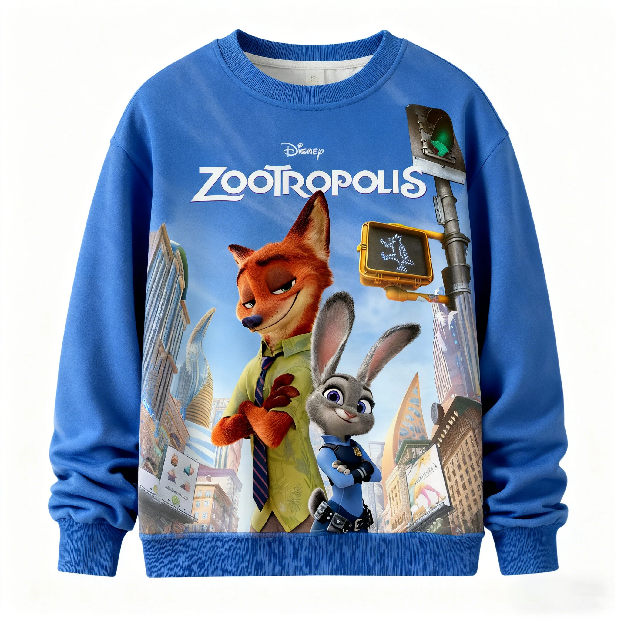 

Zootopia 2 Judy Hopps Nick Wilde Print Long Sleeve Sweatshirt Men Women Kids/Adults Autumn Winter Casual Couple Sportswear