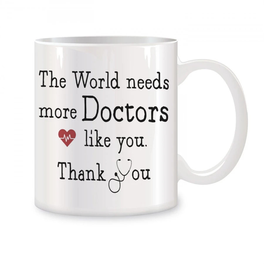 

Doctor Gifts Coffee Mugs For Women Men, The World Needs More Doctors Like You Appreciation Coffee Ceramic Tea Cups White 11 oz