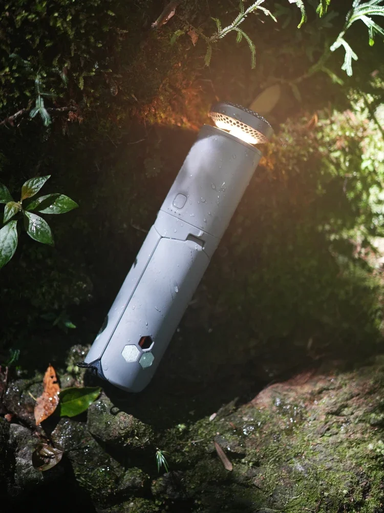 Outdoor telescopic light, multifunctional flashlight, ultra long endurance, portable charging, waterproof camping light