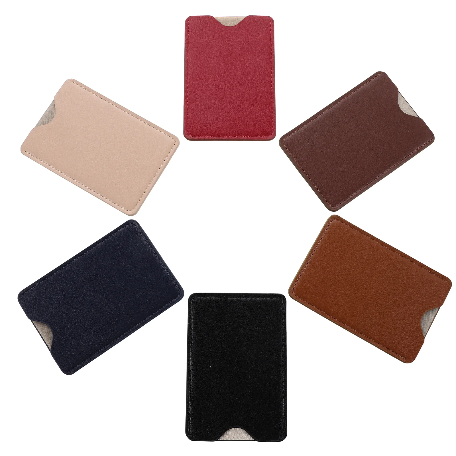 6 قطع حامل بطاقات مضاد للسرقة - حافظة حماية لبطاقة الائتمان بحجب Rfid - حماية رفيعة محمولة من NFC لمعرف المحفظة الرجالية #1
