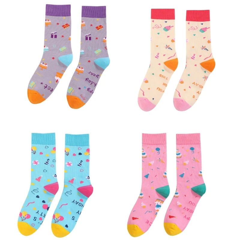 

Autumn Winter Cozy Warm Sleeping Socks Middle Tube Socks Novelty Pattern