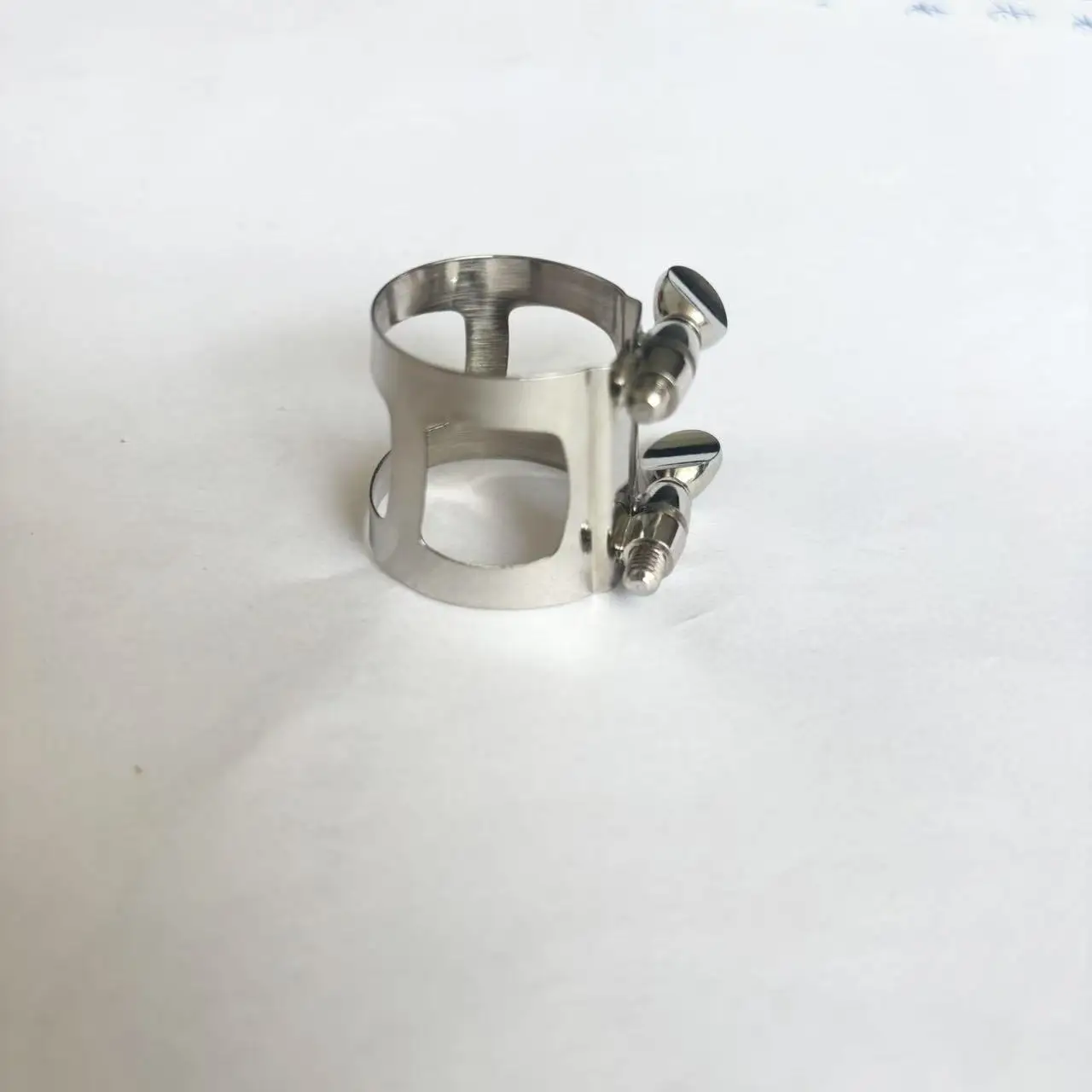 Acessórios de fixação de bocal de ligadura de saxofone/celinete banhado a níquel