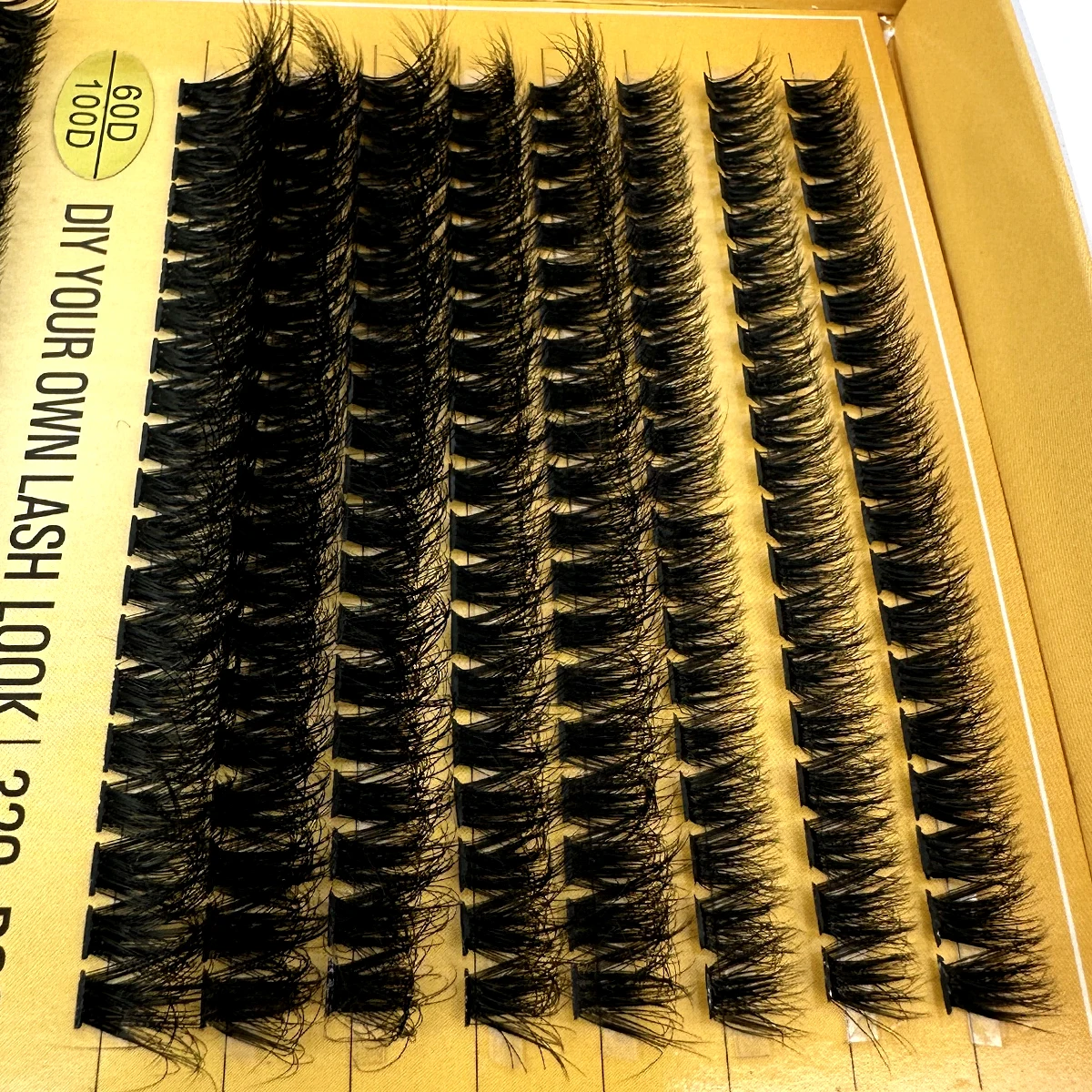 HBZGTLAD 16 Reihen Einzelne Wimpern Natürliche Russland Volumen Nerz Wimpern 320 Bundles 60-100D Cluster Wimpern Verlängerung Make-Up Cilios – Detail 22
