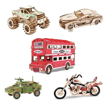 3D Wooden Vehicle Puzzle 1
