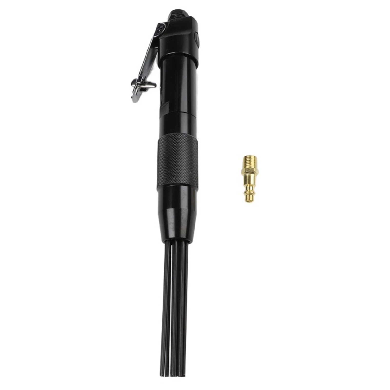 Pneumatic Air Needle Scaler Tool with 12 Hardened Steel Needles for Rust Paint Weld Slag Removal Deburring Cleaning