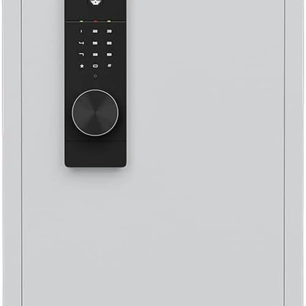 

Wall-Mounted Long Gun Safe for Firearms and Pistols - Quick Access Security Cabinet with Removable Shelf