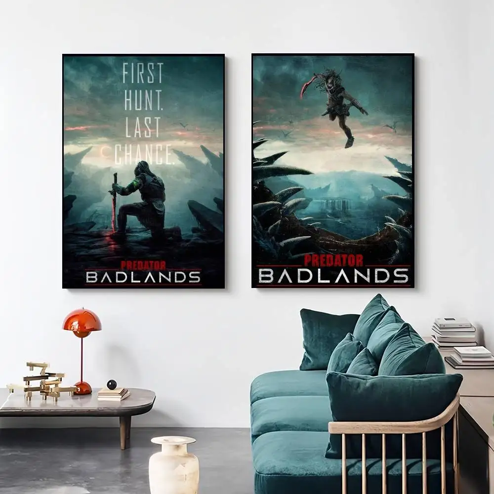 ملصق فيلم بريداتور بادلاندز عالي الجودة لغرفة المعيشة ملصقات تزيين الجدران الجمالية