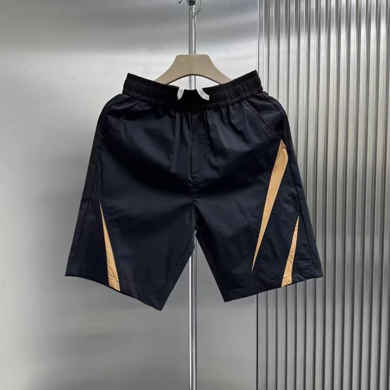 

Летние молодежные трендовые свободные брюки «пять четвертей», мужские повседневные брюки с принтом, новые повседневные брюки, дышащие и легкие