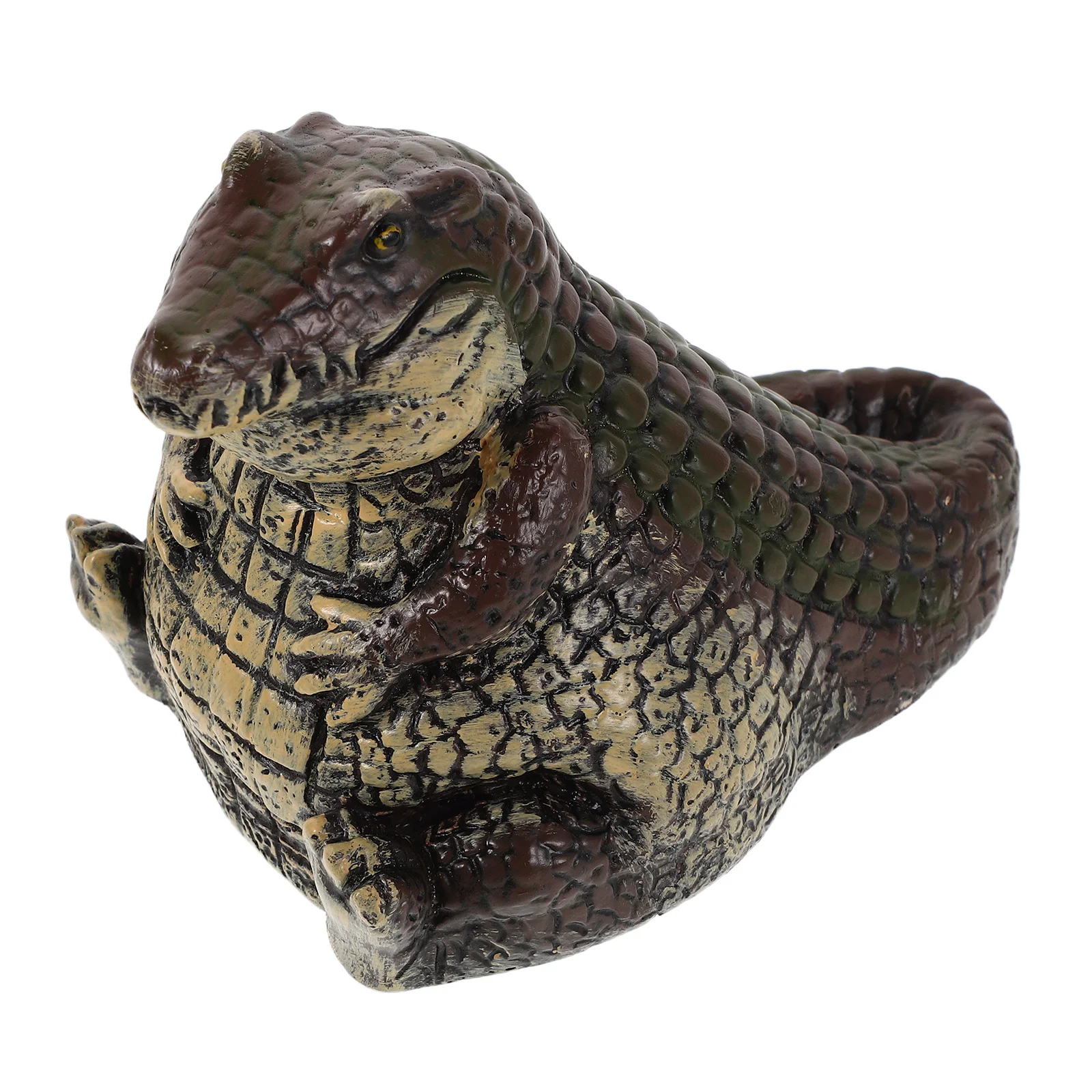 

Garden Key Hider Statue Miniature Faux Alligator Resin Outdoor Key Storage Box Hidden Anti-Theft Decorative Garden Accessories