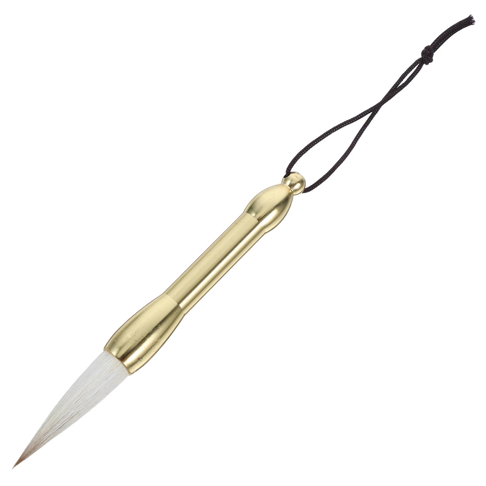 

Mini Pocket Chinese Calligraphy Brush Copper Rod Soft Tip Calligraphy Pen For Smooth Writing Chinese Painting Ink Brush