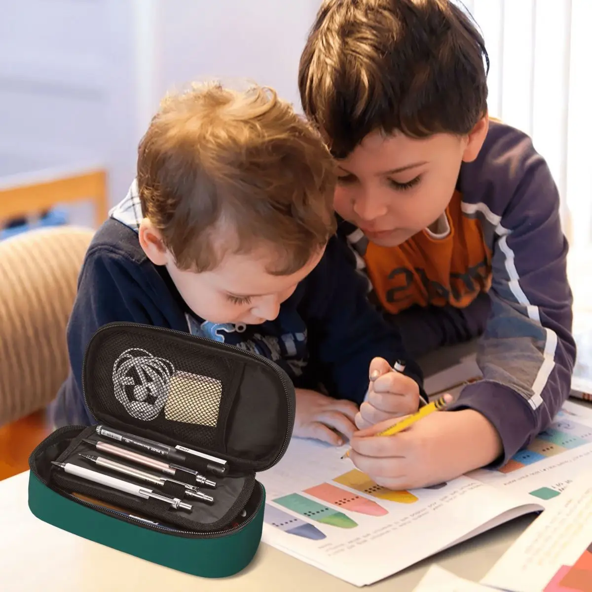 Imagem -04 - Aston Martin f1 Estojo para Meninos e Meninas Grande Capacidade Pen Bolsa Caixa de Caneta para Escola e Escritório