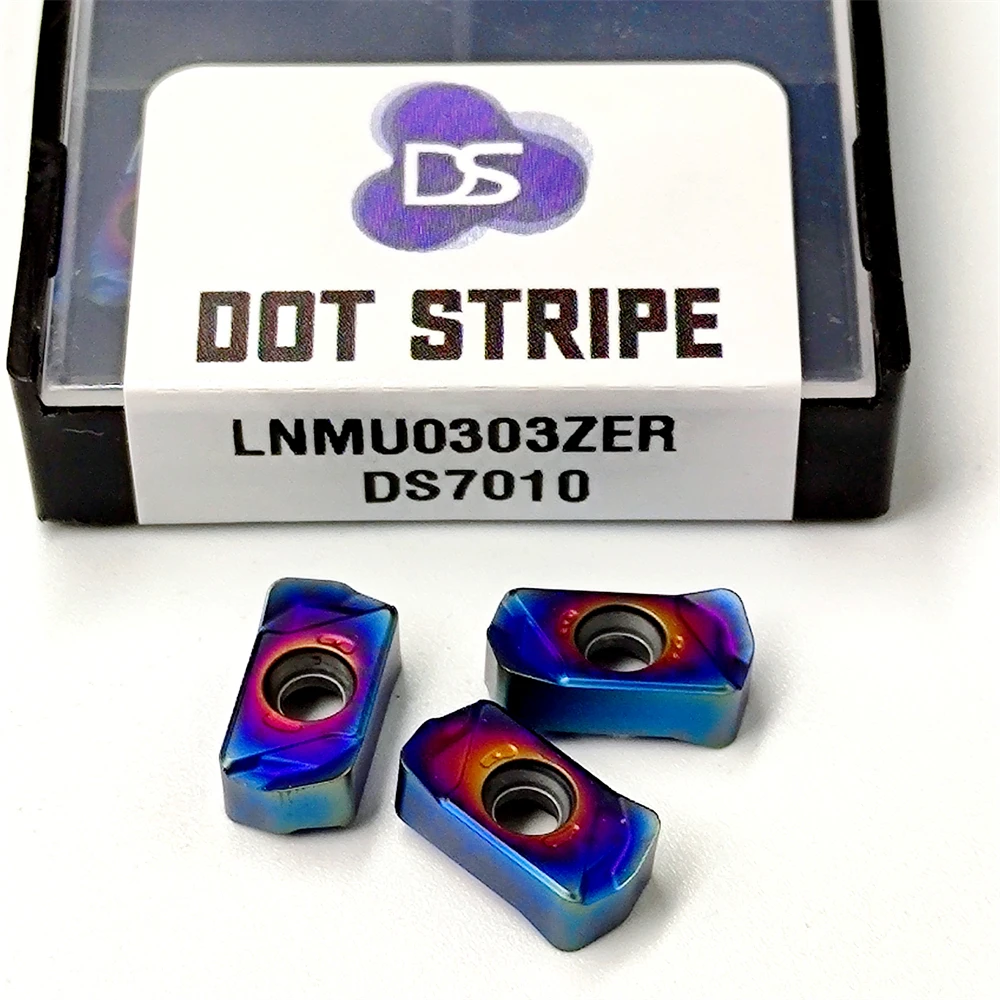 

High Quality Nano Blue LNMU0303 Double Side Fast Feed Open Rough Milling Insert LNMU 0303 Cemented Carbide Turning Tool Cutter