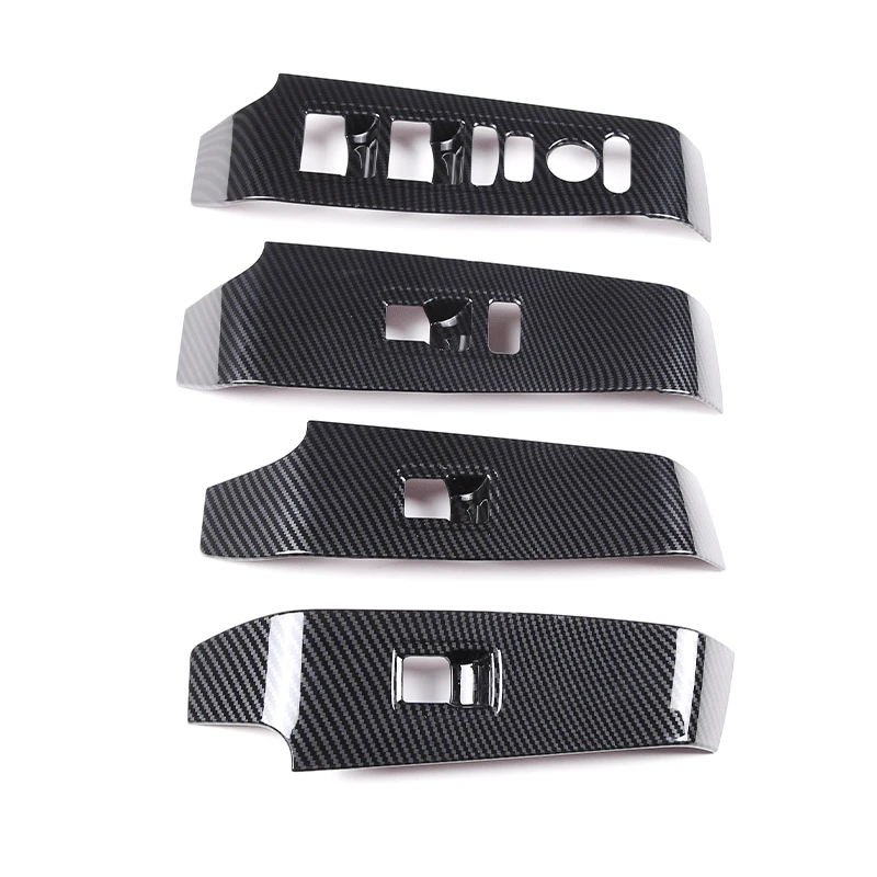 Car door glass lifting panel frame Suitable For Honda Civic 22 (ABS carbon fiber pattern) 4-piece set of right peptide