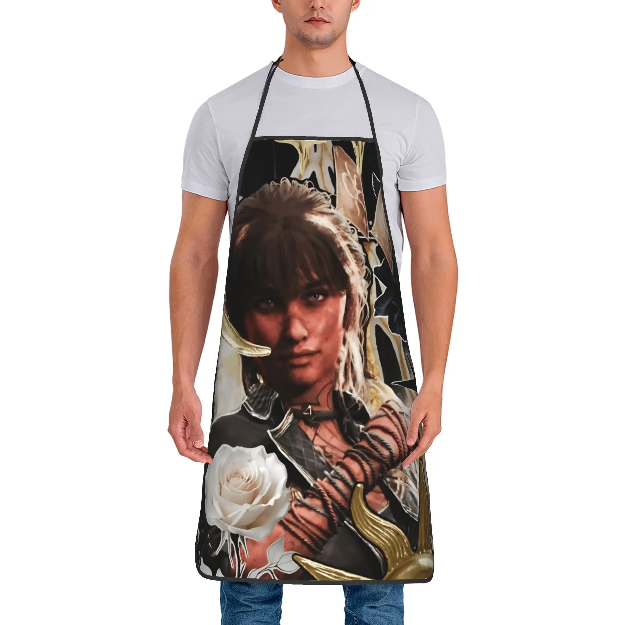 

Фартук для кухни Clair Obscur Expedition 33, для взрослых, без карманов, для ресторанов, на заказ