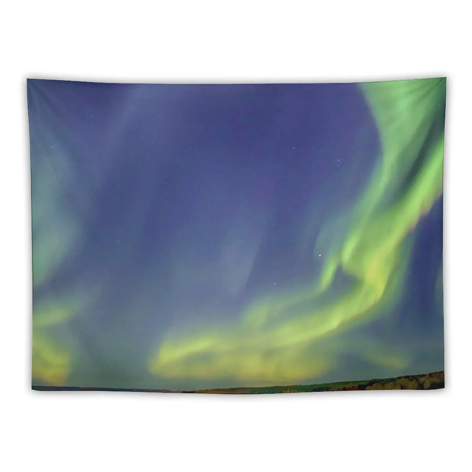 Northern lights over a lake Tapestry Aesthetic Room Decors Decorations For Your Bedroom Tapestry