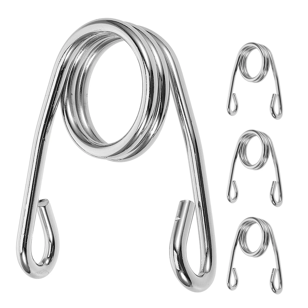 

4 Pcs Motorcycle Solo Seat Springs Silver Iron Reinforced Shock Absorption Vibration Reduction Universal Compatibility Mini Bike