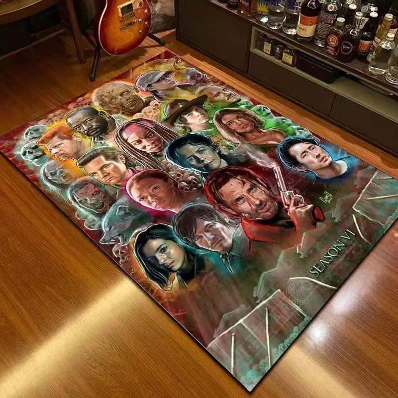 

3D movie The Walkin Dead horror carpet gift living room yoga mat bedroom rugs bathroom non slip home mat soft large carpet