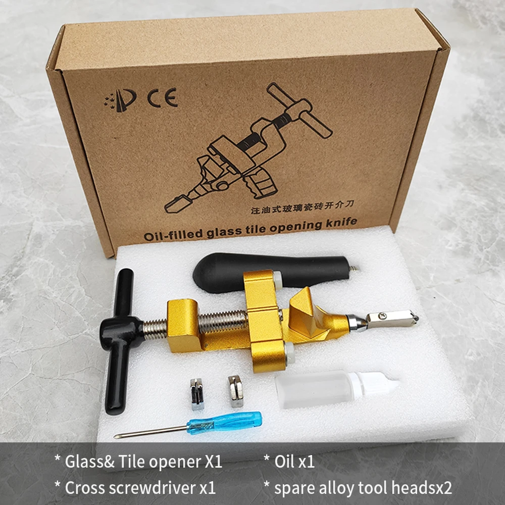 プロのグライドガラスタイル切断ツール,2 in 1,セラミックタイル,ポータブル,切削工具,8個