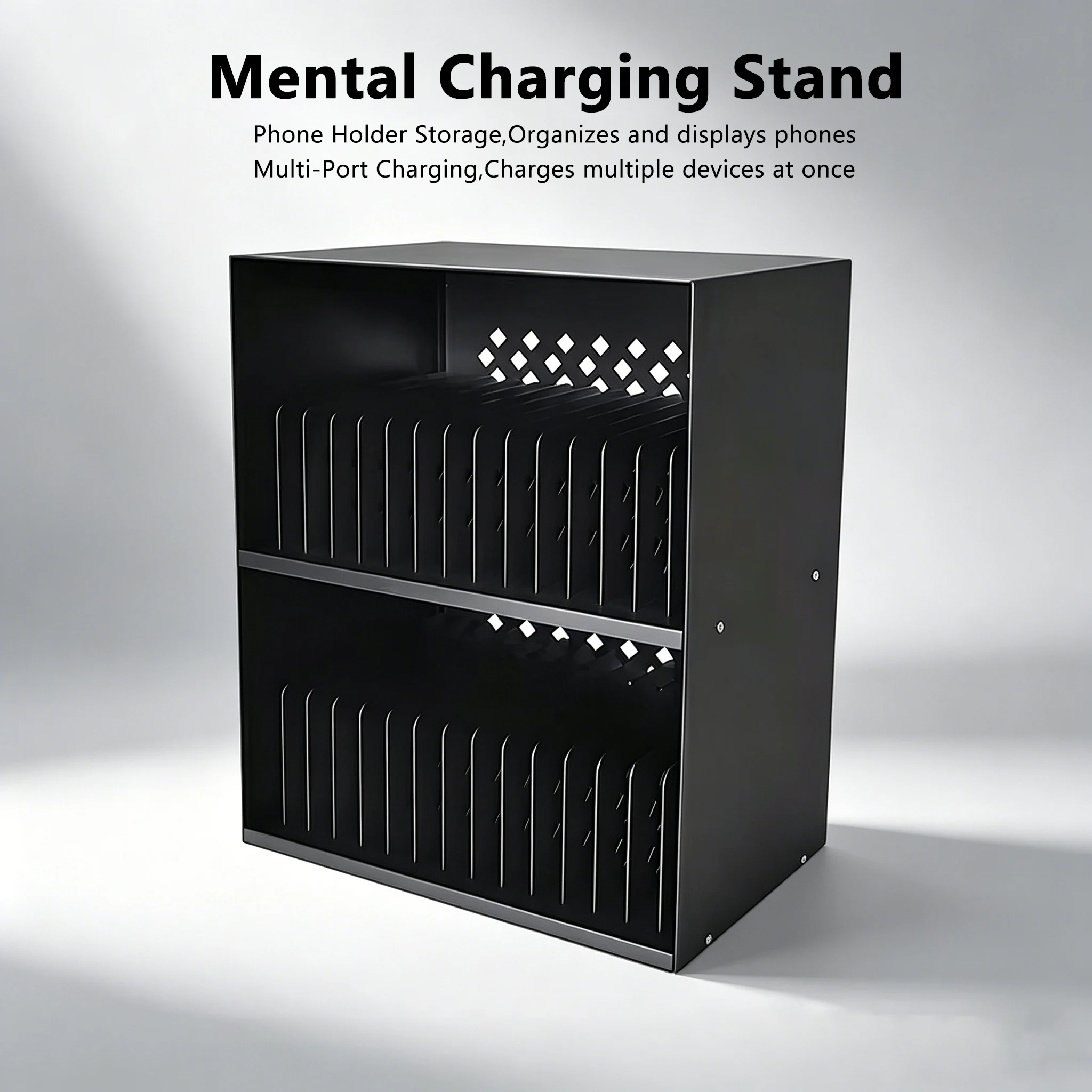Multi Port USB Charging Station Hub Data Sync with Tablet Phone Stand Desktop Organizer Dock