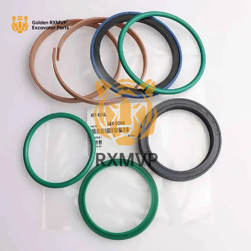 

For Caterpillar Cat Loader Seal Kit 324-0386 Bucket Cylinder 3054c Engine 422e 428e 432e 434e 442e 444e Excavator RXMVP